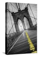 Brooklyn Bridge - Pop-Moises Levy-Stretched Canvas