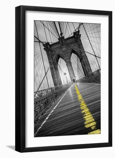 Brooklyn Bridge - Pop-Moises Levy-Framed Photographic Print