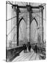 Brooklyn Bridge Promenade, 1898-Science Source-Stretched Canvas