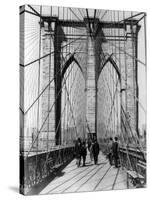 Brooklyn Bridge Promenade, 1898-Science Source-Stretched Canvas
