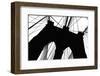 Brooklyn Bridge Silhouette-Erin Clark-Framed Giclee Print