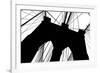 Brooklyn Bridge Silhouette-Erin Clark-Framed Art Print