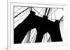 Brooklyn Bridge Silhouette-Erin Clark-Framed Giclee Print