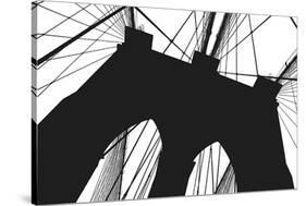 Brooklyn Bridge Silhouette-Erin Clark-Stretched Canvas