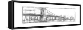 Brooklyn Bridge Sketch-Ethan Harper-Framed Stretched Canvas