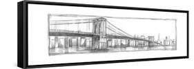 Brooklyn Bridge Sketch-Ethan Harper-Framed Stretched Canvas