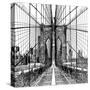 Brooklyn Bridge Sketch-Shelley Lake-Stretched Canvas
