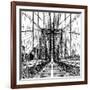 Brooklyn Bridge Sketch-Shelley Lake-Framed Art Print