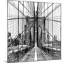 Brooklyn Bridge Sketch-Shelley Lake-Mounted Art Print