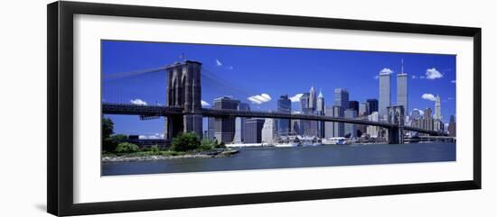 Brooklyn Bridge Skyline New York City Ny, USA-null-Framed Photographic Print