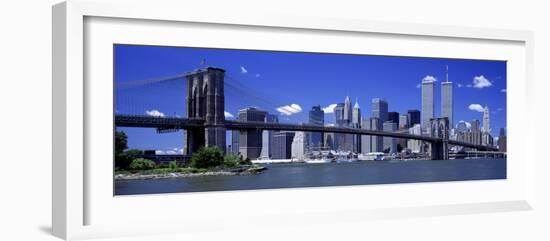 Brooklyn Bridge Skyline New York City Ny, USA-null-Framed Photographic Print