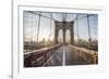 Brooklyn Bridge Sunrise-Alan Copson-Framed Giclee Print