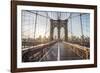 Brooklyn Bridge Sunrise-Alan Copson-Framed Giclee Print