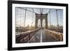 Brooklyn Bridge Sunrise-Alan Copson-Framed Giclee Print