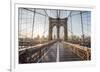 Brooklyn Bridge Sunrise-Alan Copson-Framed Giclee Print