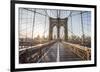 Brooklyn Bridge Sunrise-Alan Copson-Framed Giclee Print