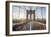 Brooklyn Bridge Sunrise-Alan Copson-Framed Giclee Print