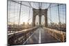 Brooklyn Bridge Sunrise-Alan Copson-Mounted Giclee Print