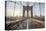 Brooklyn Bridge Sunrise-Alan Copson-Stretched Canvas