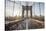 Brooklyn Bridge Sunrise-Alan Copson-Framed Stretched Canvas