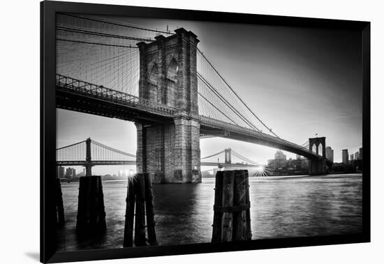 Brooklyn Bridge Sunrise-Martin Froyda-Framed Photographic Print