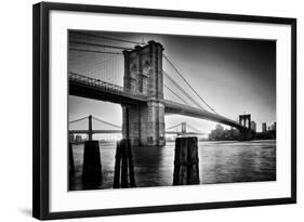 Brooklyn Bridge Sunrise-Martin Froyda-Framed Photographic Print