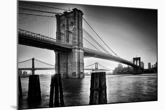 Brooklyn Bridge Sunrise-Martin Froyda-Mounted Photographic Print