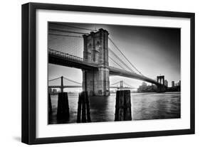 Brooklyn Bridge Sunrise-Martin Froyda-Framed Photographic Print