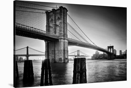 Brooklyn Bridge Sunrise-Martin Froyda-Stretched Canvas