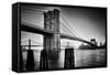 Brooklyn Bridge Sunrise-Martin Froyda-Framed Stretched Canvas