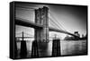 Brooklyn Bridge Sunrise-Martin Froyda-Framed Stretched Canvas