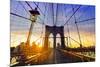 Brooklyn Bridge Sunset New York Manhattan Skyline NY NYC USA-holbox-Mounted Photographic Print