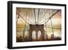 Brooklyn Bridge Sunset-Jessica Jenney-Framed Giclee Print