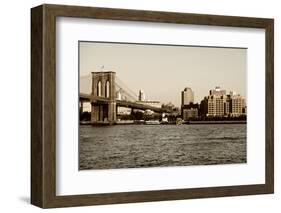 Brooklyn Bridge - The Watchtower - Manhattan - New York City - United States-Philippe Hugonnard-Framed Photographic Print