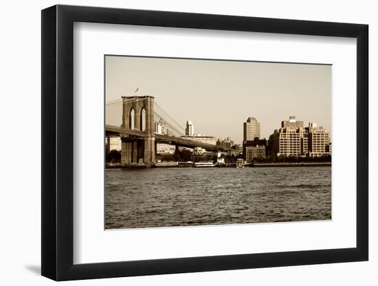 Brooklyn Bridge - The Watchtower - Manhattan - New York City - United States-Philippe Hugonnard-Framed Photographic Print