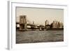 Brooklyn Bridge - The Watchtower - Manhattan - New York City - United States-Philippe Hugonnard-Framed Photographic Print