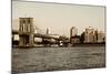 Brooklyn Bridge - The Watchtower - Manhattan - New York City - United States-Philippe Hugonnard-Mounted Photographic Print