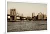 Brooklyn Bridge - The Watchtower - Manhattan - New York City - United States-Philippe Hugonnard-Framed Photographic Print