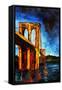 Brooklyn Bridge to Utopia, 2009-Patricia Brintle-Framed Stretched Canvas