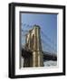 Brooklyn Bridge Tower and Lower Manhattan-Tom Grill-Framed Photographic Print