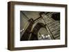 Brooklyn Bridge Tower-null-Framed Art Print