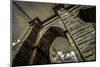 Brooklyn Bridge Tower-null-Mounted Art Print