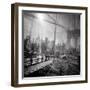 Brooklyn Bridge Triple-Evan Morris Cohen-Framed Photographic Print