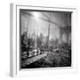 Brooklyn Bridge Triple-Evan Morris Cohen-Framed Photographic Print