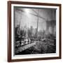 Brooklyn Bridge Triple-Evan Morris Cohen-Framed Photographic Print