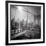 Brooklyn Bridge Triple-Evan Morris Cohen-Framed Photographic Print