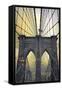 Brooklyn Bridge Twilight-Jessica Jenney-Framed Stretched Canvas