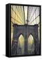 Brooklyn Bridge Twilight-Jessica Jenney-Framed Stretched Canvas