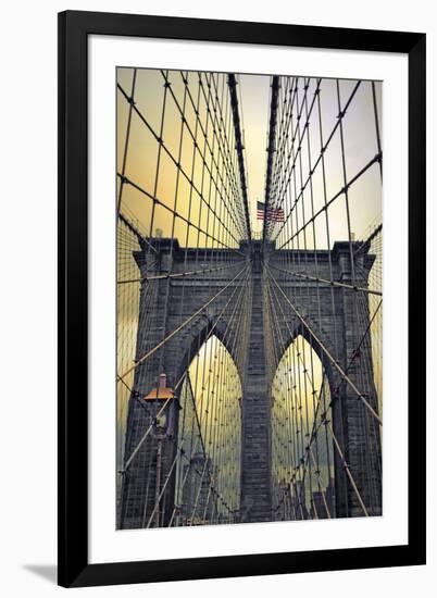 Brooklyn Bridge Twilight-Jessica Jenney-Framed Giclee Print