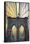 Brooklyn Bridge Twilight-Jessica Jenney-Framed Stretched Canvas